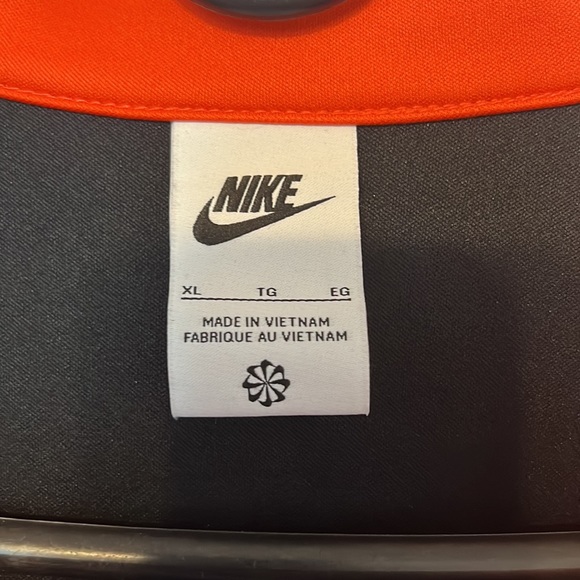 NIKE Mens Basketball Frenzy Skull Full Zip Track Jacket Black Orange Yellow XL - Picture 5 of 8